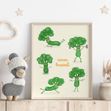 Broccoli Dyrker Motion Plakat - Lille Plakat
